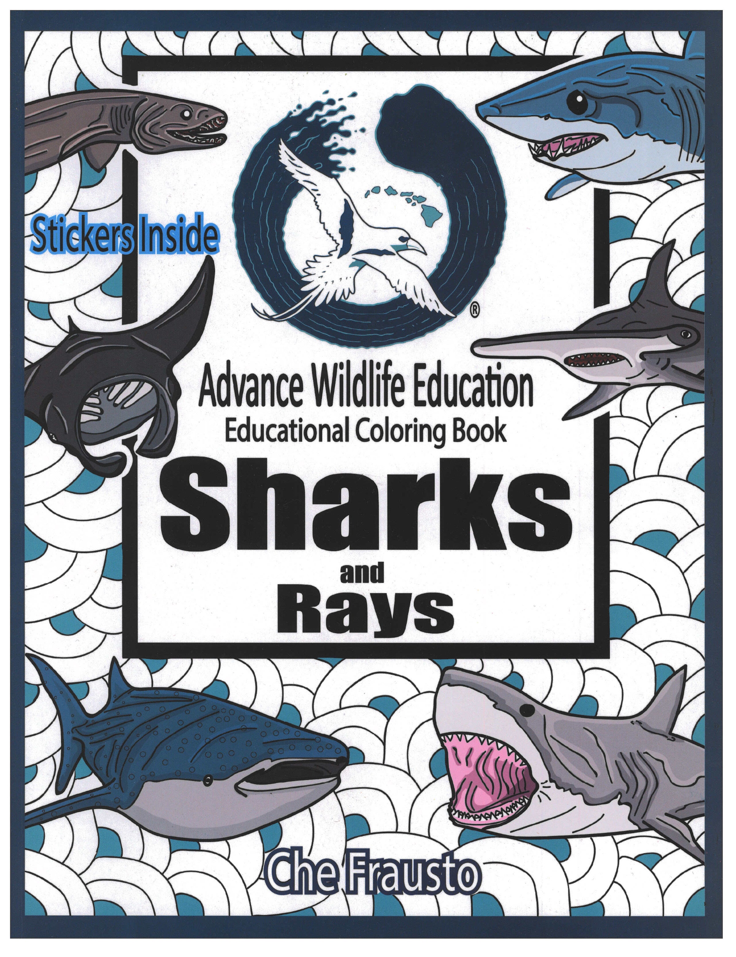 Book - Advance Wildlife Education Sharks & Rays Coloring Book